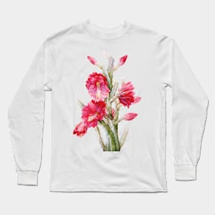 Sun Cactus - Botanical Illustration Long Sleeve T-Shirt